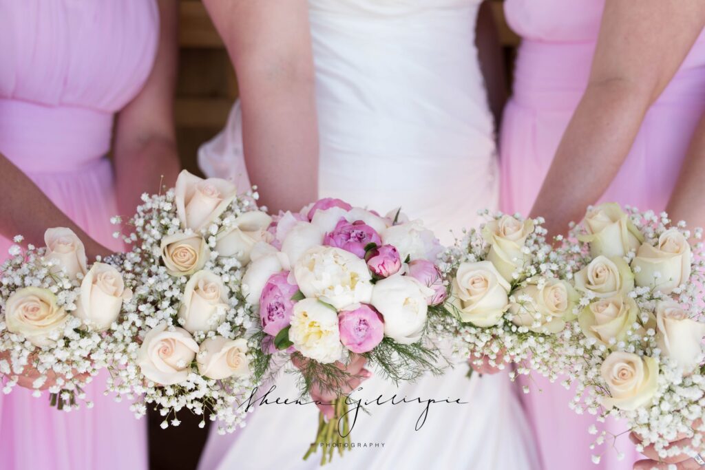 lavender and white bridal bouquet
